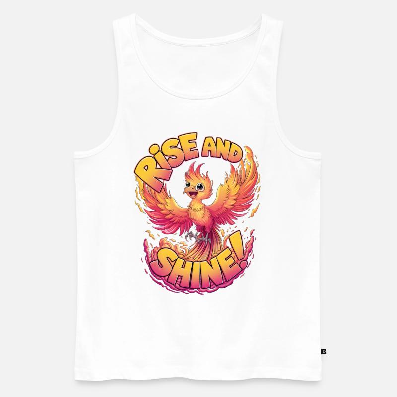 Raus aus den Federn - Männer Premium Bio Tank Top - Weiß