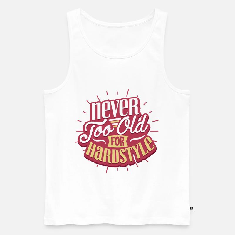 Hardstyle Techno - Männer Premium Bio Tank Top - Weiß