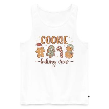 Équipe de cuisson de biscuits de Noël Pain d’épices drôle - Débardeur bio Premium Homme - blanc - Devant - Michal (187cm)