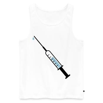 Médicament - Débardeur bio Premium Homme - blanc - Devant - Michal (187cm)
