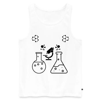 Neuronen Chemie Wissenschaft Periodensystem Labor - Männer Premium Bio Tank Top - Weiß - Vorne - Michal (187cm)