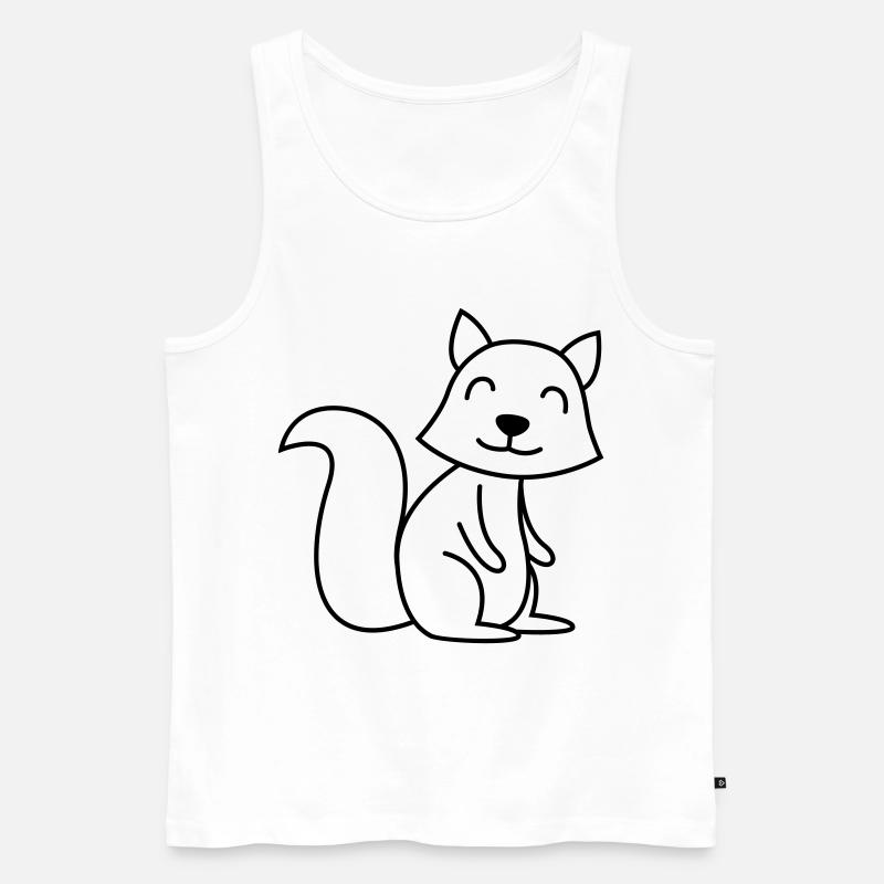 Stinker Comic Tier - Männer Premium Bio Tank Top - Weiß
