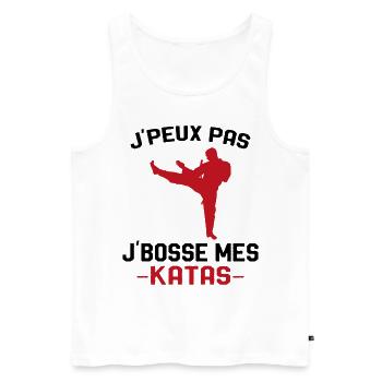 cadeau karaté art martial pour joueur de karaté - Débardeur bio Premium Homme - blanc - Devant - Michal (187cm)