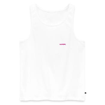 babygirl pink - Débardeur bio Premium Homme - blanc - Devant - Michal (187cm)