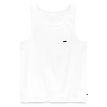 Pêcheurs d’huîtres - Débardeur bio Premium Homme - blanc - Devant - AI Model Male 178 light (178cm)