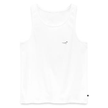 Küstenseeschwalbe - Männer Premium Bio Tank Top - Weiß - Vorne - AI Model Male 178 light (178cm)