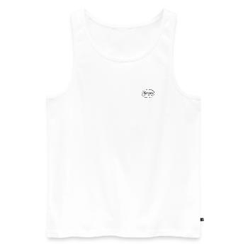 Alexander - Men's Premium Organic Tank Top - white - Front - Michal (187cm)