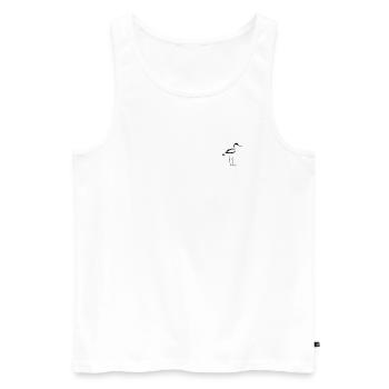 Säbelschnäbler - Männer Premium Bio Tank Top - Weiß - Vorne - AI Model Male 178 light (178cm)