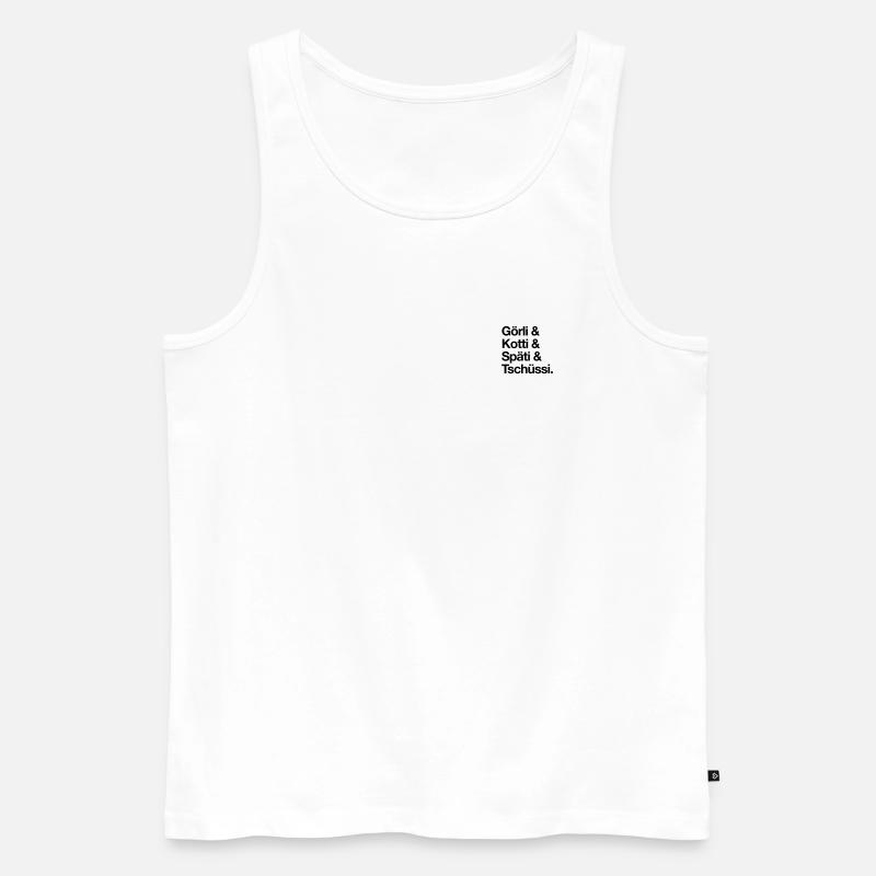 Kreuzberg - Männer Premium Bio Tank Top - Weiß