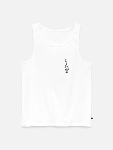 Giraffe - Männer Premium Bio Tank Top - Weiß