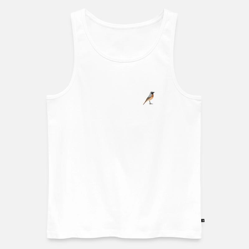 Gartenrotschwanz - Männer Premium Bio Tank Top - Weiß