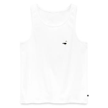common eider - Men's Premium Organic Tank Top - white - Front - AI Model Male 178 light (178cm)