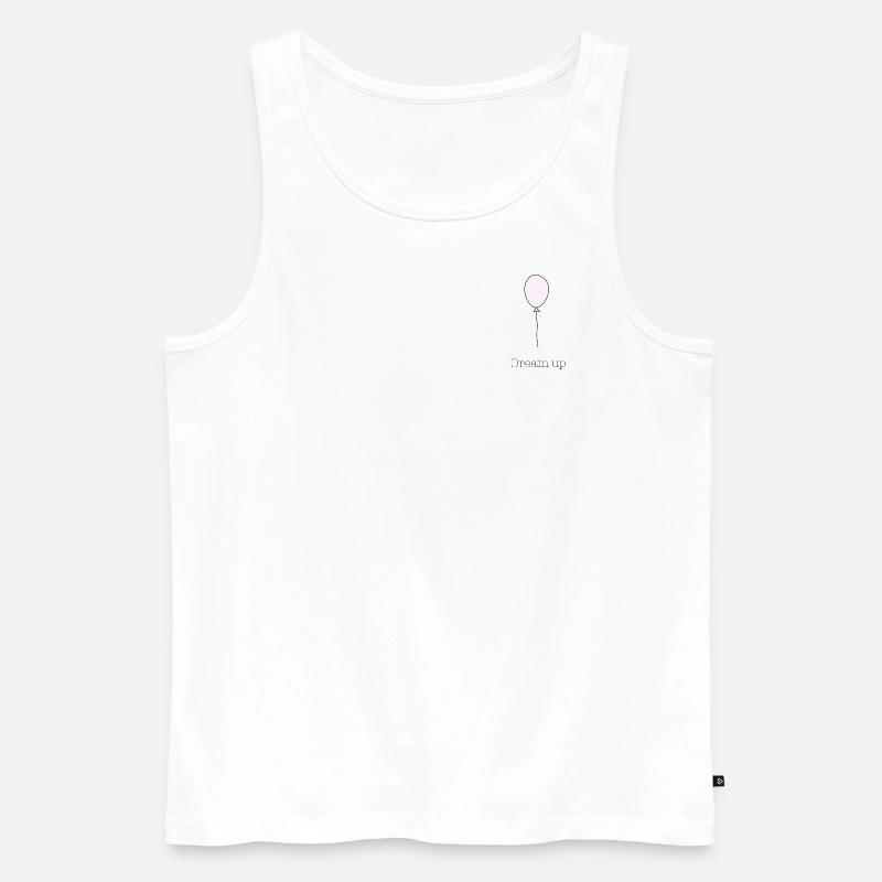 Ballon - Männer Premium Bio Tank Top - Weiß