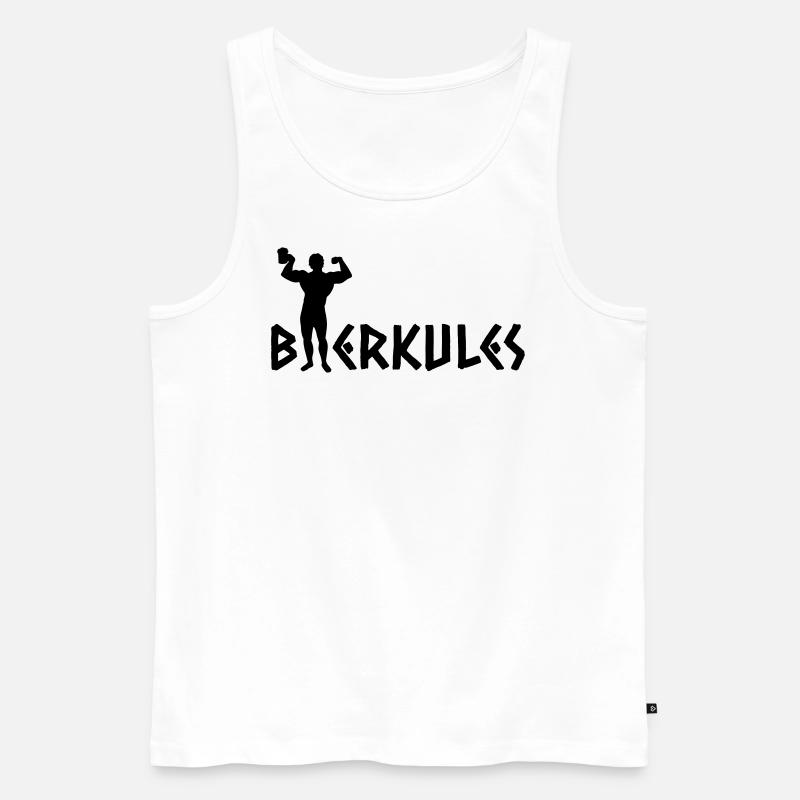 Bierkules - Männer Premium Bio Tank Top - Weiß