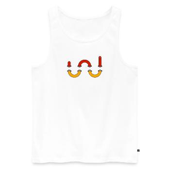 Snake worm - Men's Premium Organic Tank Top - white - Front - Michal (187cm)