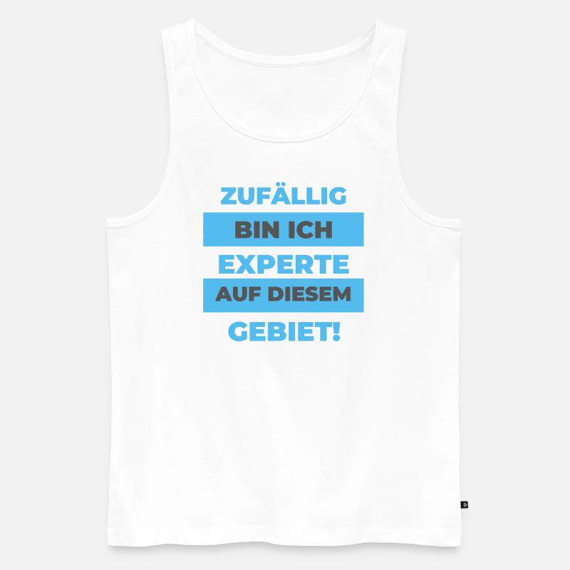 Experte - Männer Premium Bio Tank Top - Weiß