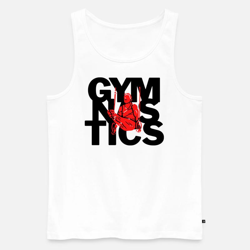 Gymnastics - Männer Premium Bio Tank Top - Weiß