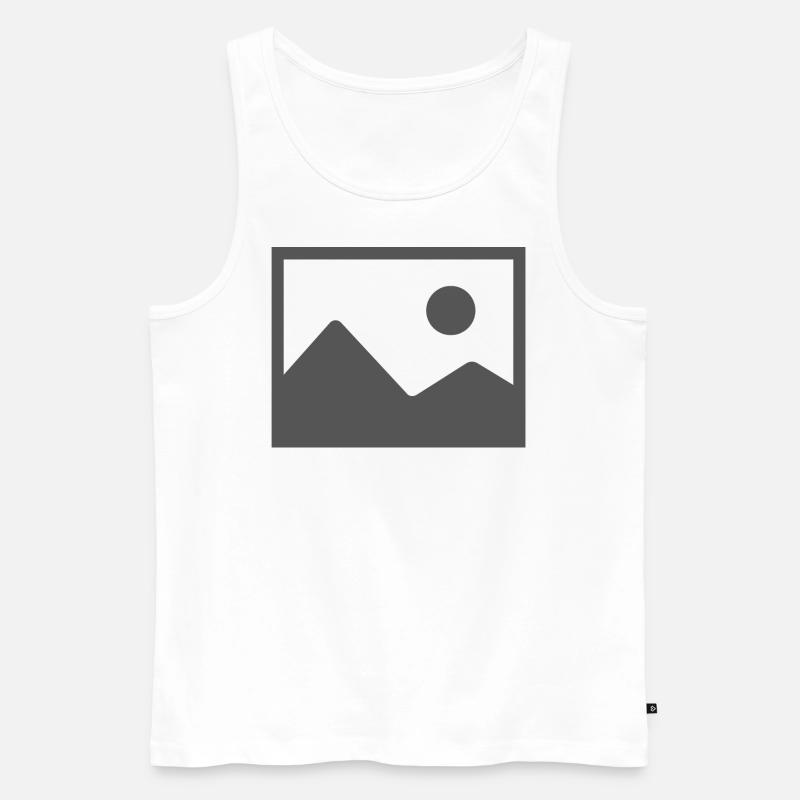 No Image Available - Männer Premium Bio Tank Top - Weiß