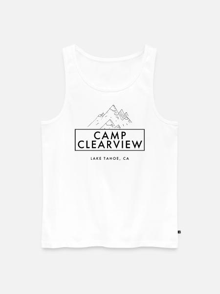 Camping Design Berge - Männer Premium Bio Tank Top - Weiß