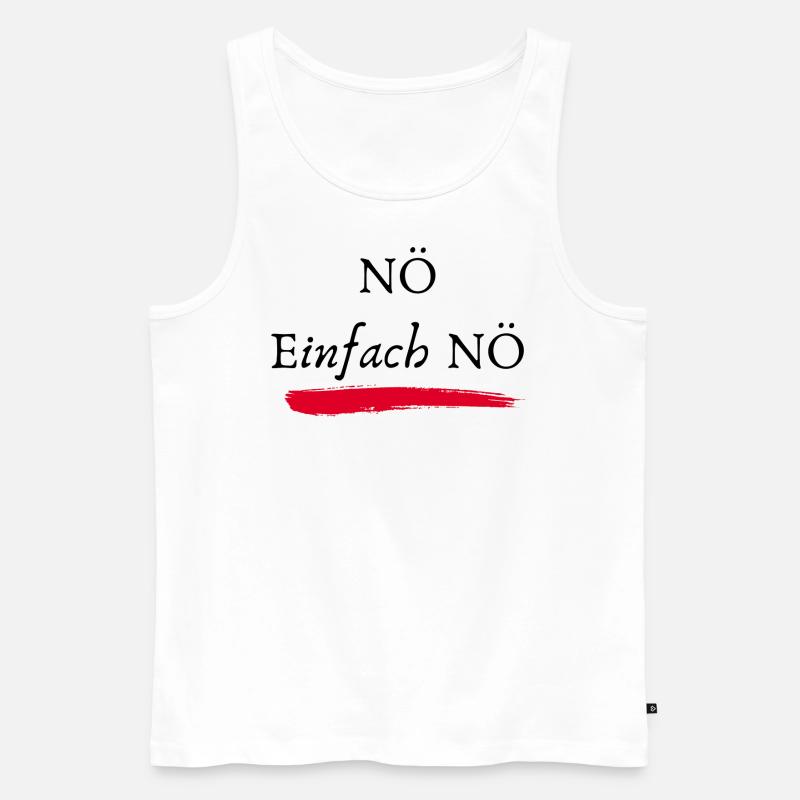 NÖ Einfach NÖ - Männer Premium Bio Tank Top - Weiß
