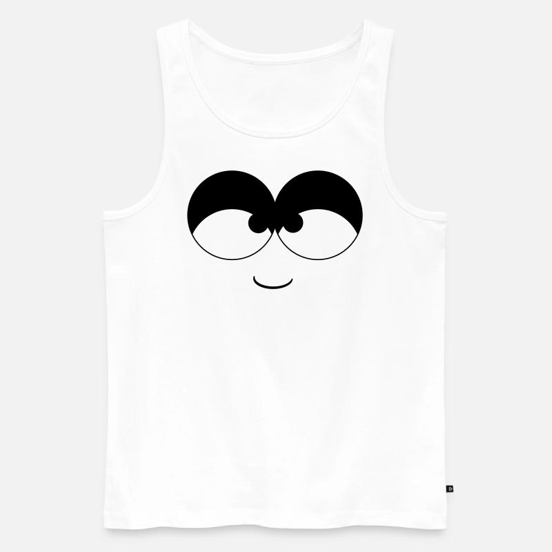 Seh dich! - Männer Premium Bio Tank Top - Weiß