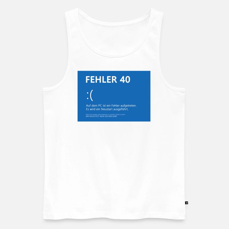 Fehler 40 - Männer Premium Bio Tank Top - Weiß