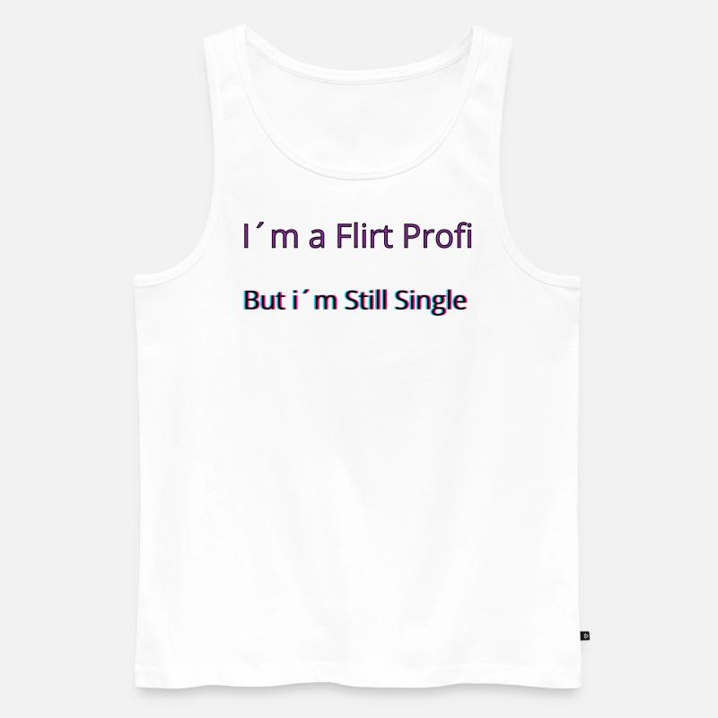 Flirt Pulli - Männer Premium Bio Tank Top - Weiß