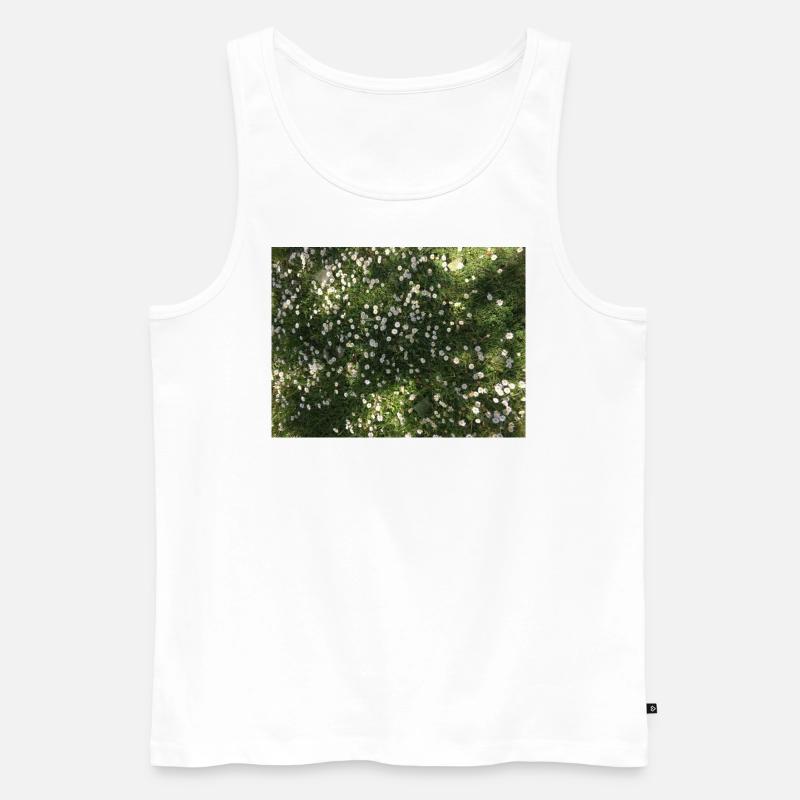 Gänseblümchen - Männer Premium Bio Tank Top - Weiß