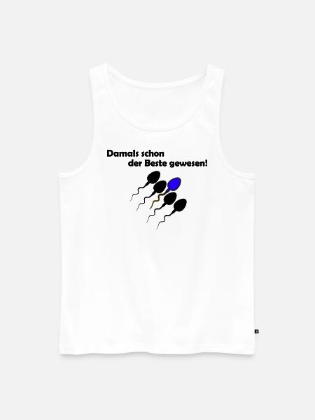 Damals schon der Beste gewesen - Männer Premium Bio Tank Top - Weiß