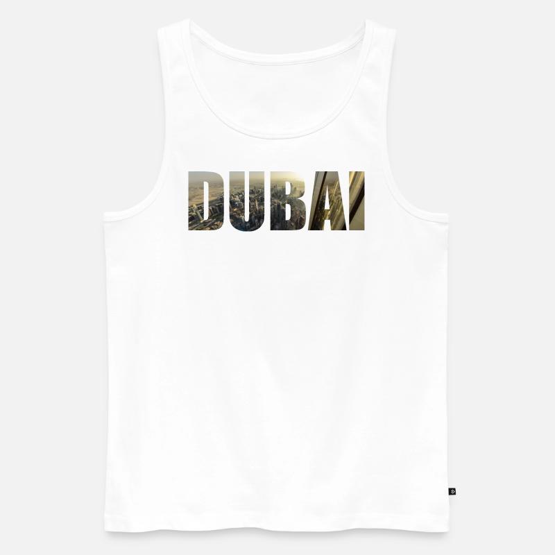 Dubai - Canottiera ecologica premium da uomo - bianco