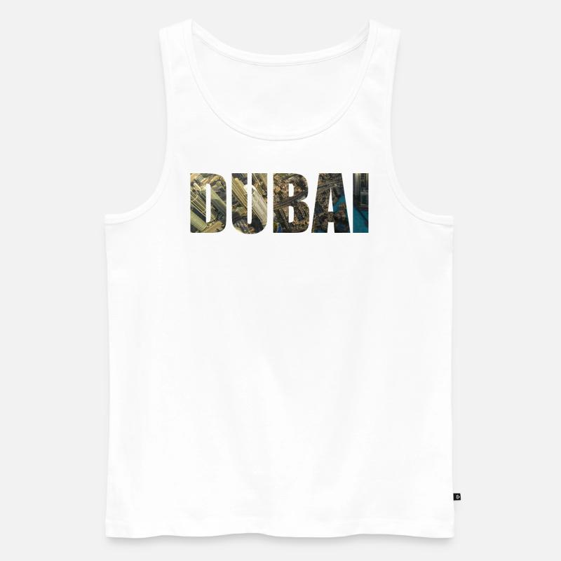 Dubai - Canottiera ecologica premium da uomo - bianco