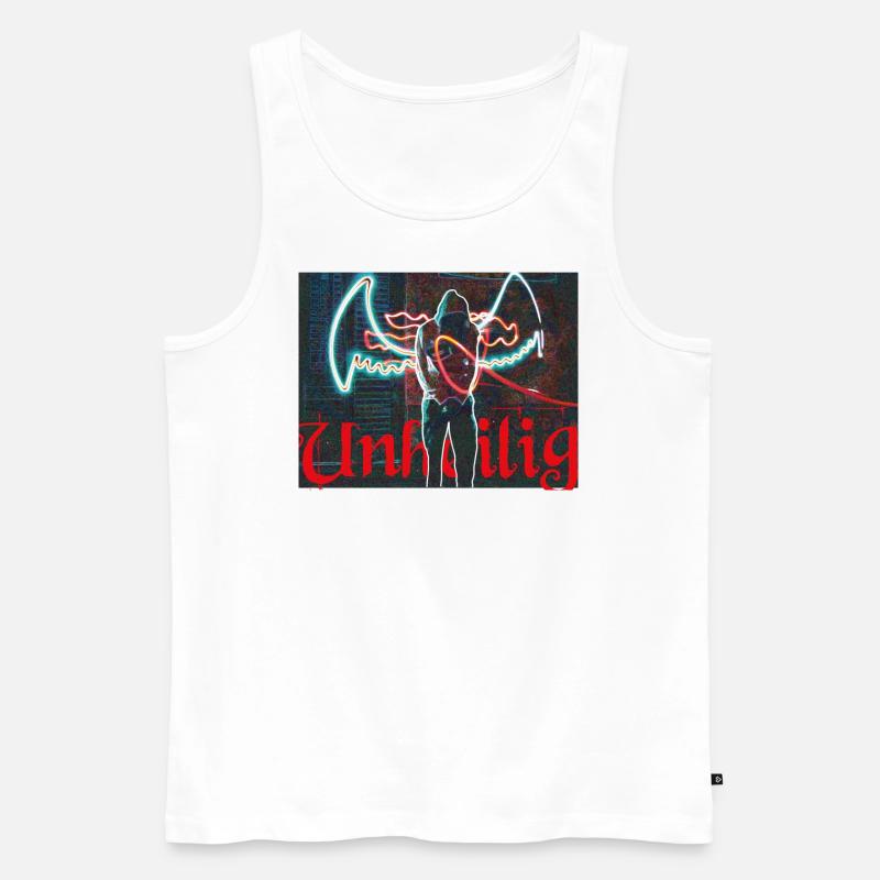 Engel - Männer Premium Bio Tank Top - Weiß