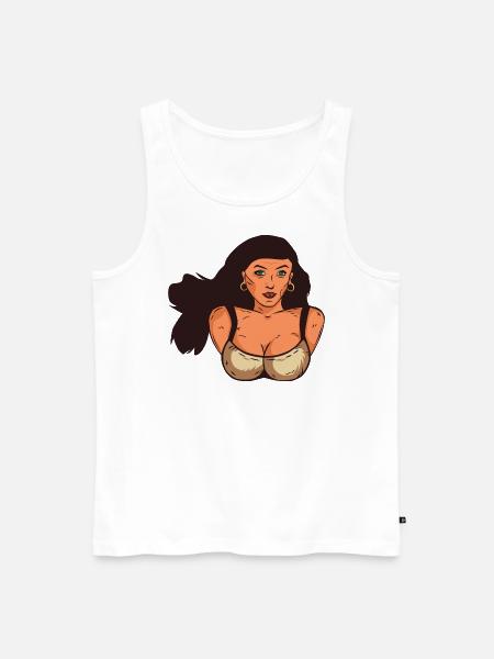 Spanierin - Männer Premium Bio Tank Top - Weiß