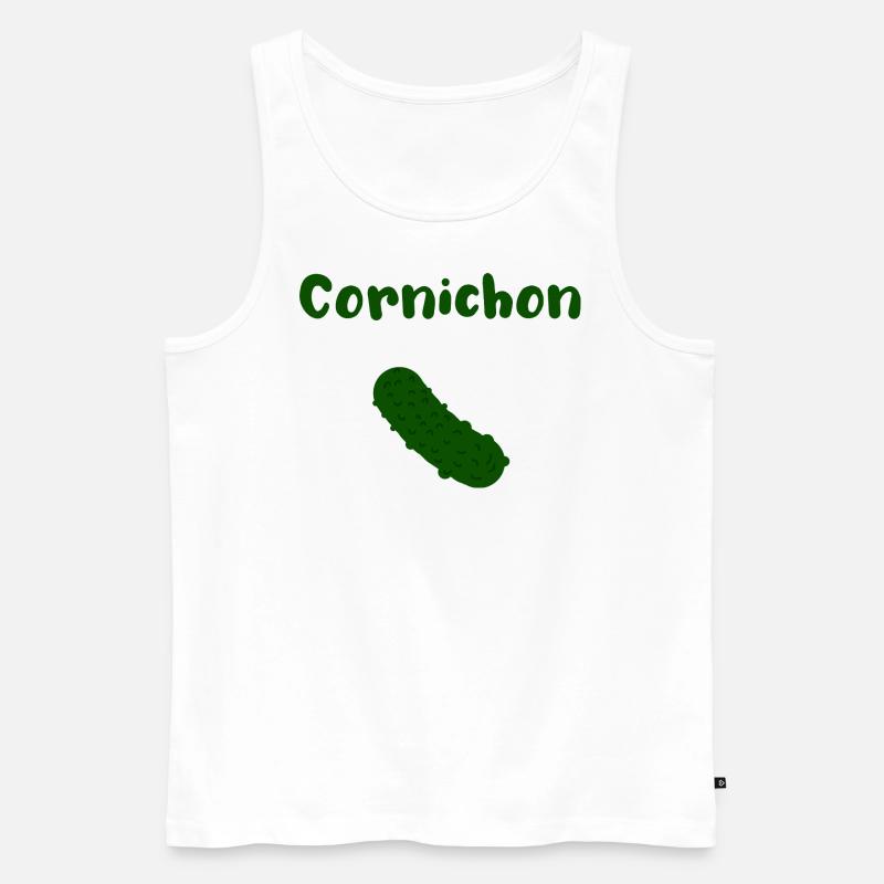 cornichon gewürzgurke - Männer Premium Bio Tank Top - Weiß