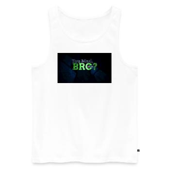 YouMadBro - Männer Premium Bio Tank Top - Weiß - Vorne - Michal (187cm)
