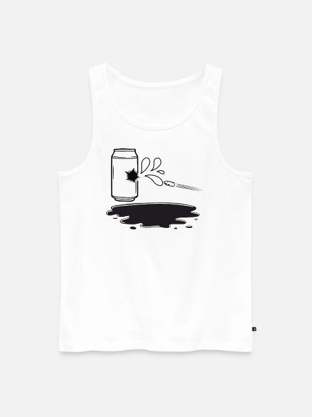 Dosenschießen - Männer Premium Bio Tank Top - Weiß
