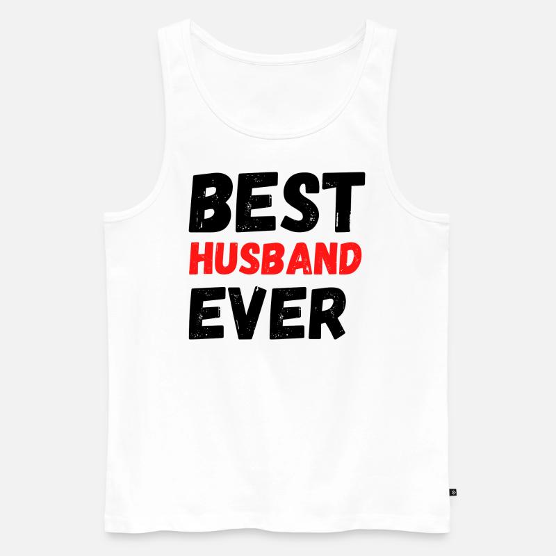 Bester Ehemann aller Zeiten - Männer Premium Bio Tank Top - Weiß