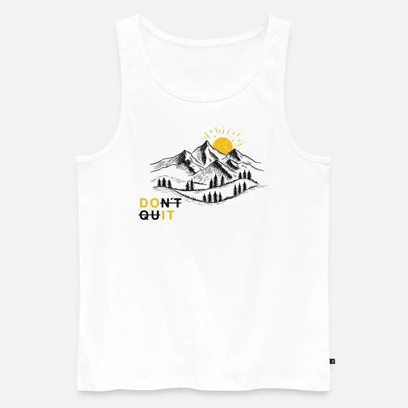 DO IT - Do not quit - Männer Premium Bio Tank Top - Weiß
