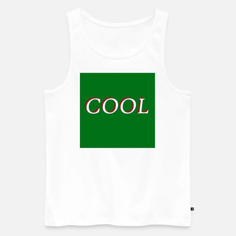 COOL - Männer Premium Bio Tank Top - Weiß