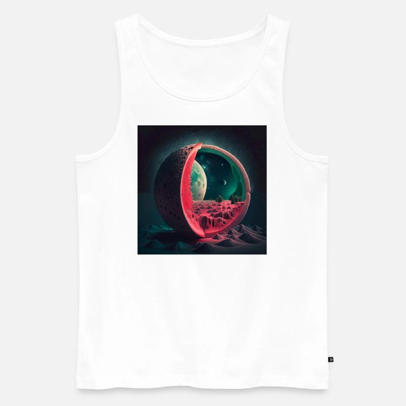 170EB7CE 60B2 4041 99B7 CAAA099C34DF - Männer Premium Bio Tank Top - Weiß