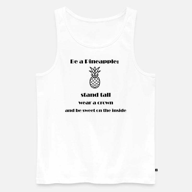Pineapple - Männer Premium Bio Tank Top - Weiß