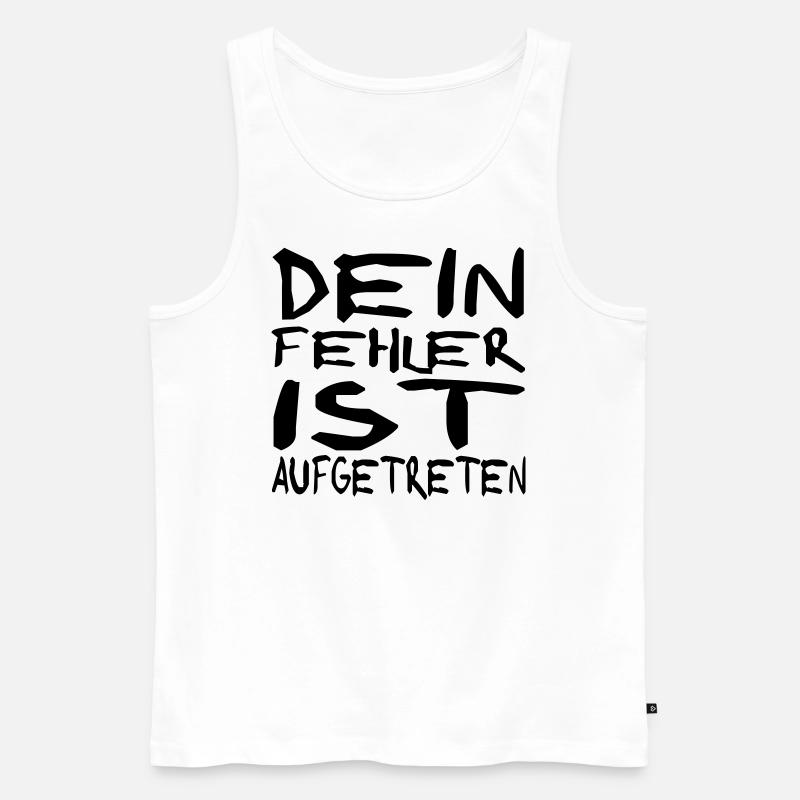 fehler aufgetreten - Männer Premium Bio Tank Top - Weiß