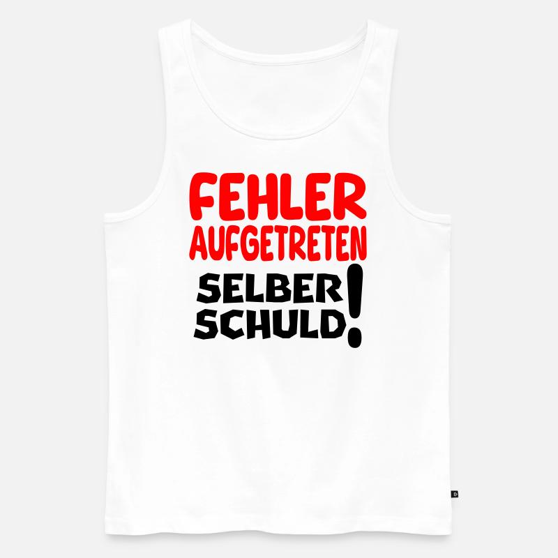 aufgetreten - Männer Premium Bio Tank Top - Weiß