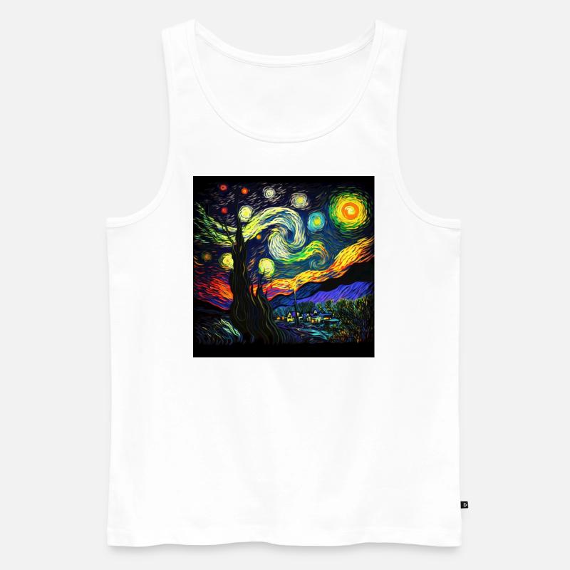Night sky - Männer Premium Bio Tank Top - Weiß