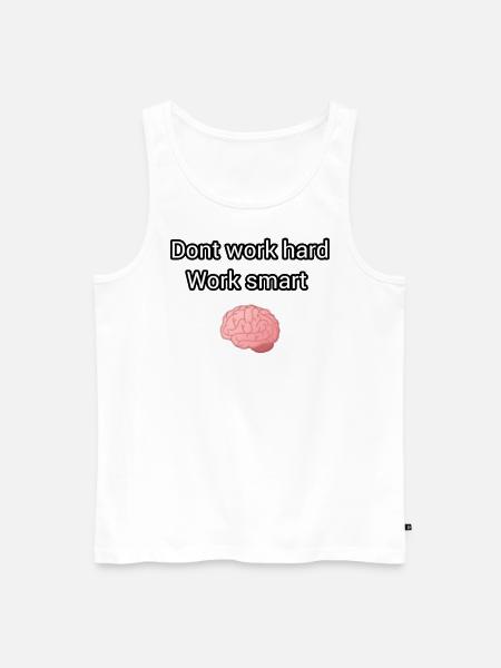 Smart Work - Männer Premium Bio Tank Top - Weiß