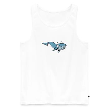 Chilling Whale - Männer Premium Bio Tank Top - Weiß - Vorne - Michal (187cm)