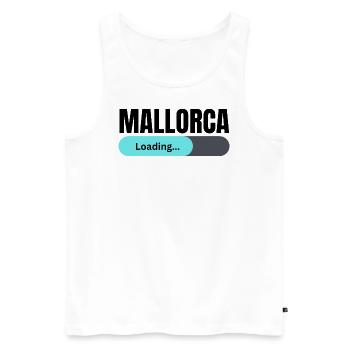 MALLORCA is loading - Männer Premium Bio Tank Top - Weiß - Vorne - Michal (187cm)