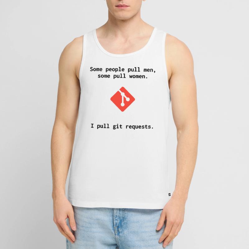 Git Witz - Pull Requests Männer Premium Bio Tank Top
