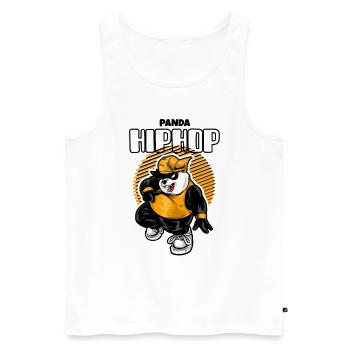 Panda Lovers i love panda animal lovers - Männer Premium Bio Tank Top - Weiß - Vorne - Michal (187cm)