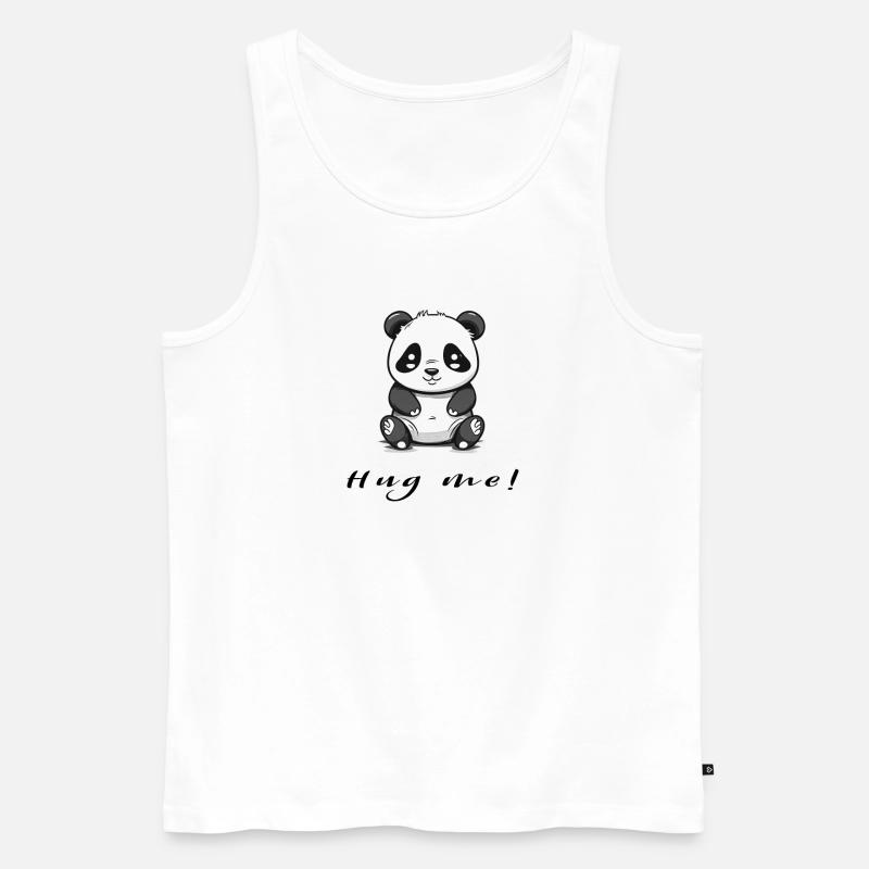 Hug me - Männer Premium Bio Tank Top - Weiß